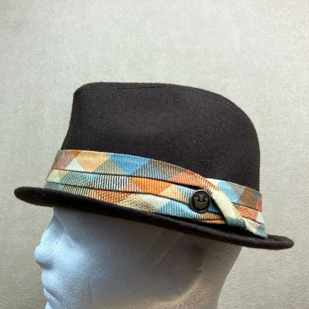 Goorin Bros Vintage Wool Blend‎ Multi Color Fedora Hat size Small